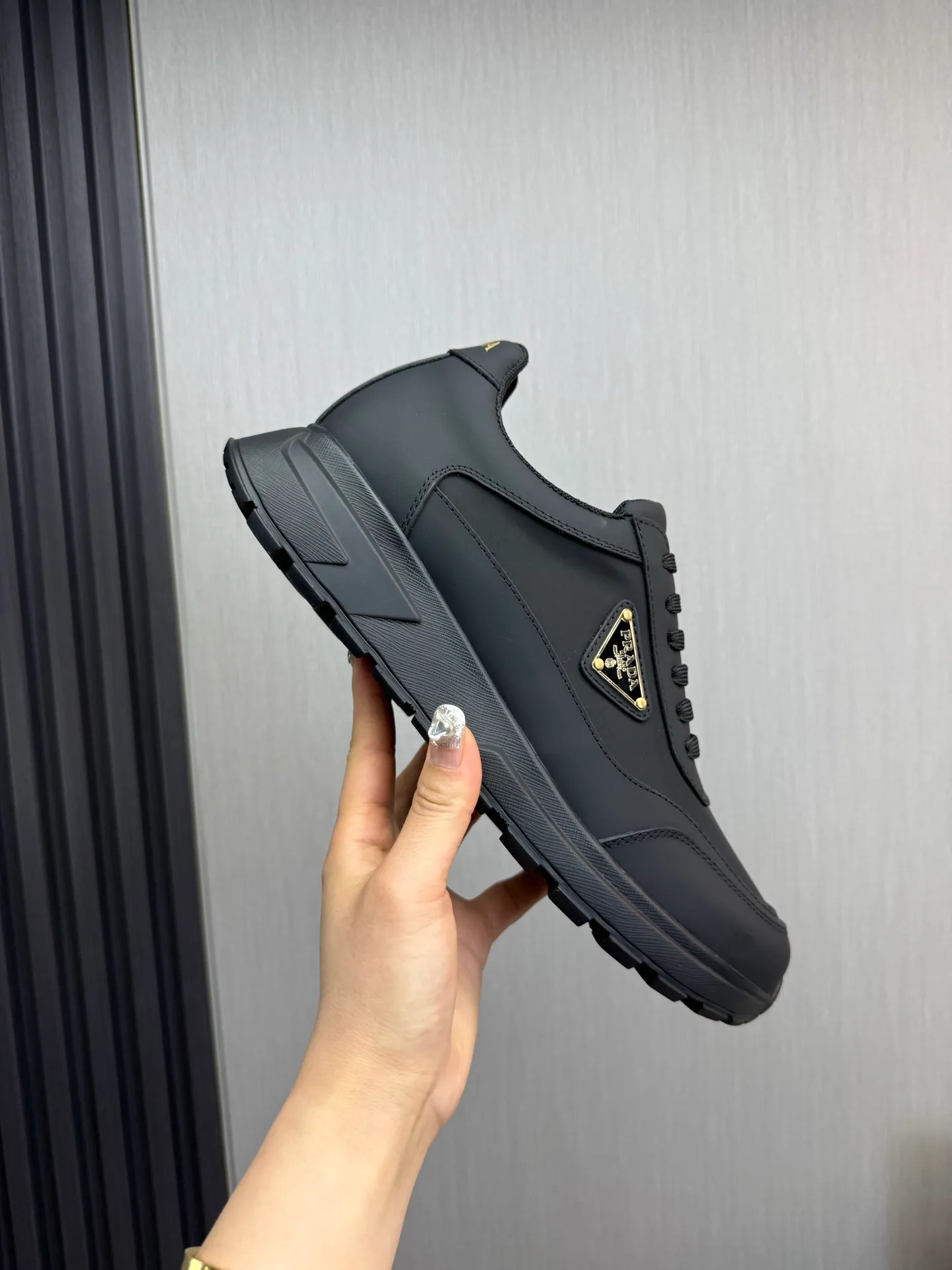Men's shoes 💰580💰 [PRADA] Popular men's shoes shipped 👏Official website synchronization ⬆️Original cowhide fabric + cowhide lining, 1⃣️:1⃣️reproduction, original sole, 38-45 (45. Customized, non-refundable)